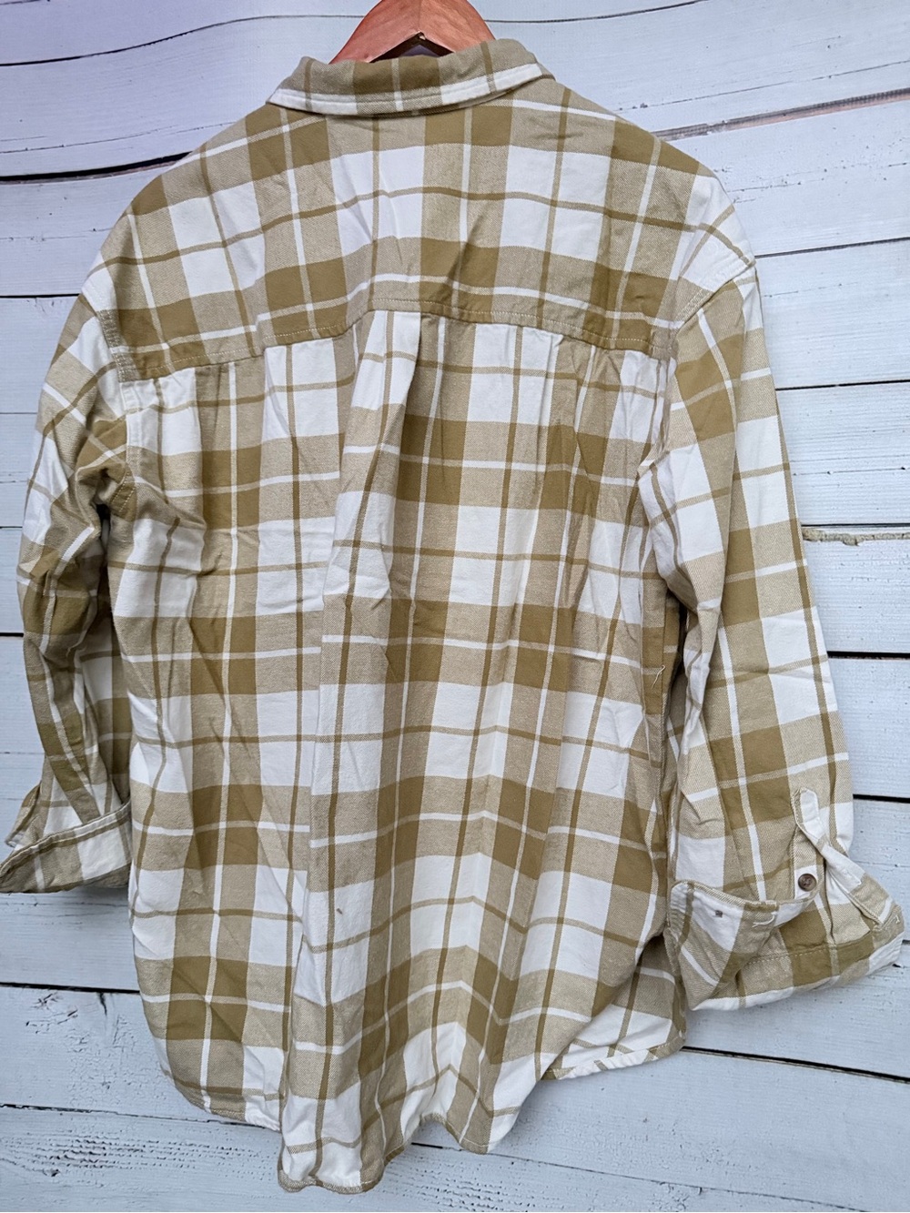 Universal Thread Plaid Button-Down Oversized Fit Flannel Shirt - XL - Picture 5 of 5